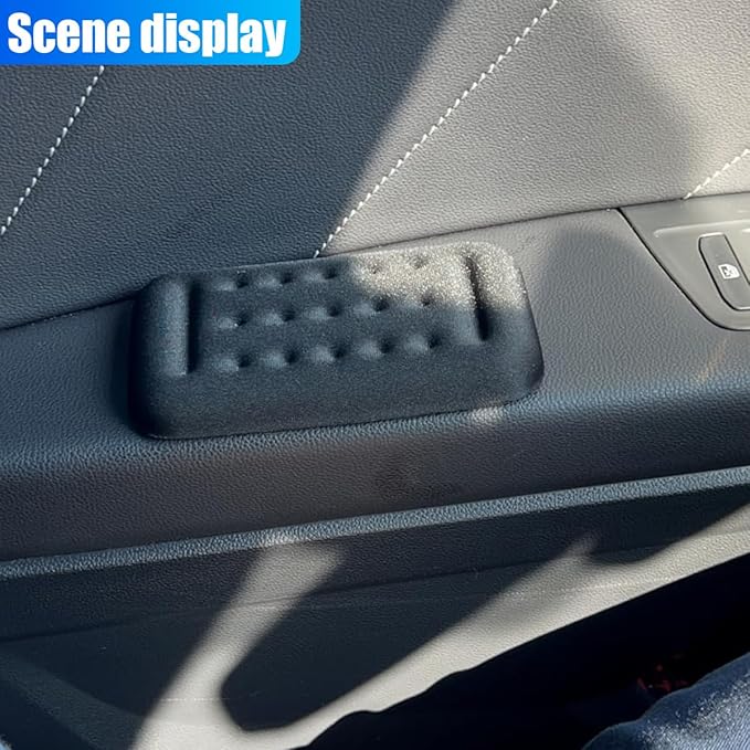 Car Arm Rest Elbow Pads, Soft Comfortable Vehicle Door Armrest Cushion, Memory Foam Arm Leg Support Pillow for Relief Pressure, Non-Slip Auto Interior Center Console Pad Accessory (2PCS)