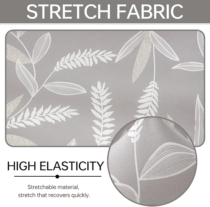 Armless Chair Slipcover Stretch Criss Cross Chair Cover, Mid Back Wide Seat Accent Chair Covers,Modern Vanity Chair Cover for Office Desk (Wheat)