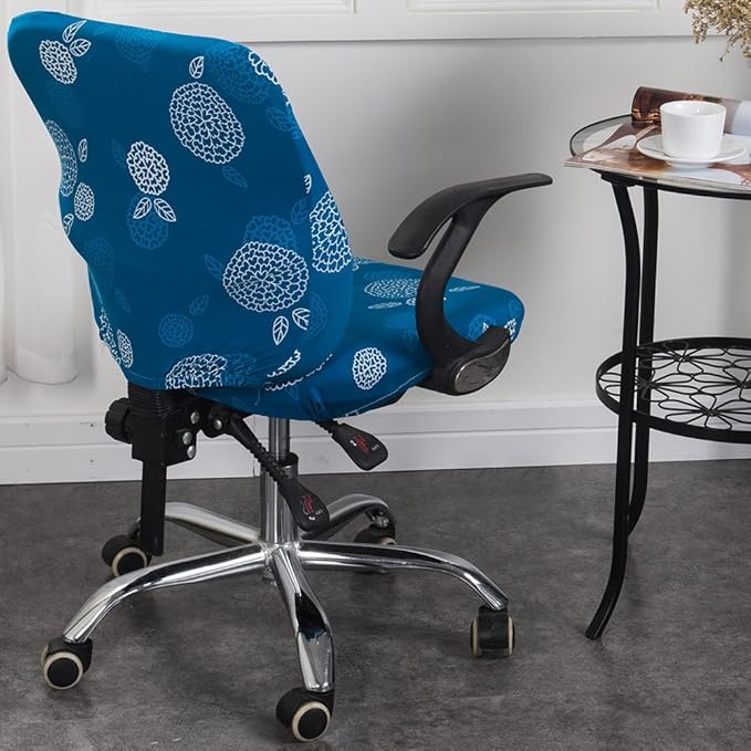 Melaluxe Computer Office Chair Cover - Protective & Stretchable Universal Chair Covers Stretch Rotating Chair Slipcover