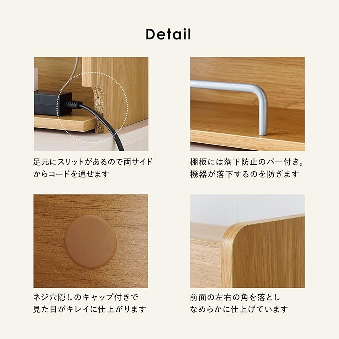 Hagihara RUD-1167BR Cable Box, Router Storage, 1-Tier Tap, Power Cord, Hide Wires, Smartphone Stand, Wood Grain, Small, Brown, Width 15.5 Depth 6.1 x Height 7.1 inches (39.5 x 15.5 x 18 cm)