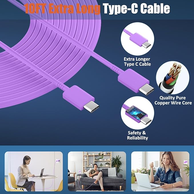 iPhone 16 15 17 Pro Max Charger 30W Type C Chargers USB C Fast Charger Block iPhone 16 Chargers Fast Charging with 10FT C Charging Cable for iPhone 17/17 Pro Max/16/16 Pro Max/15/15 Pro/iPad/Samsung