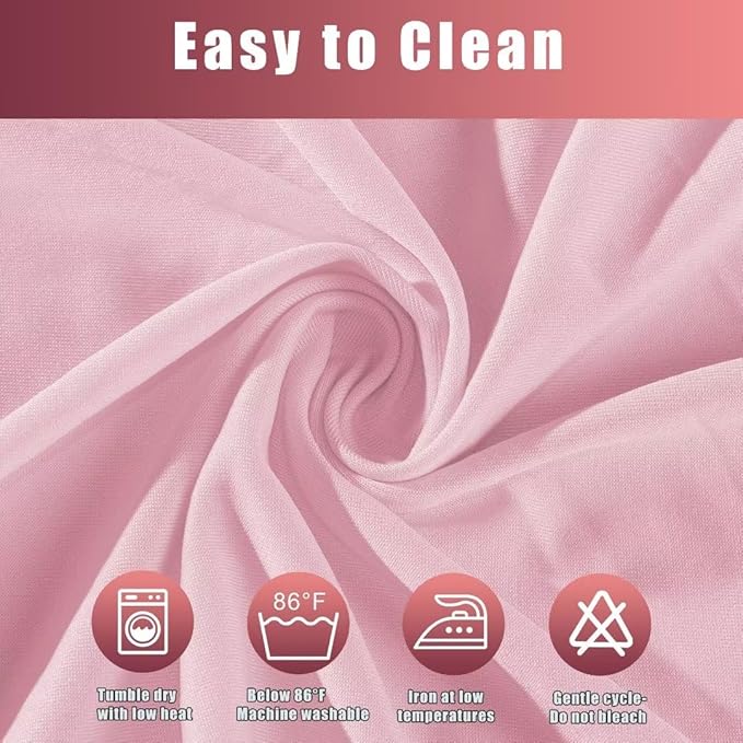 SARAFLORA 2 Pack Office Chair Covers, Stretchable Desk Chair Cover Removable Computer Chairs Cover for Office Chair with Zipper Universal Spandex Rotating Chair Cover Anti-dust Chair Slipcover,Pink