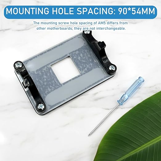 2 Pcs AM5 CPU Bracket, AM5 CPU Holder Fan Retainer Bracket with Install Screw and Screwdriver