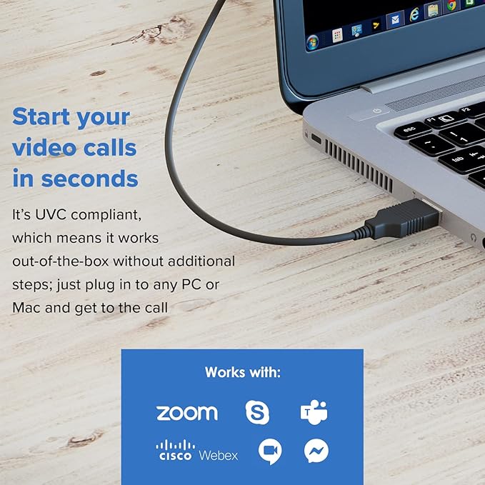 Creative Live! Cam Sync V3 2K QHD USB Webcam with 4X Digital Zoom (4 Zoom Modes from Wide Angle to Narrow Portrait View), Privacy Lens, 2 Mics, for PC and Mac…