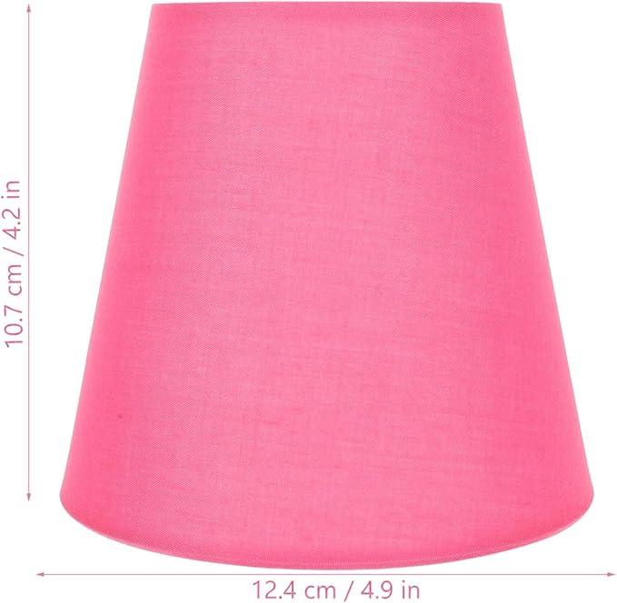 LALAFINA Clip-on Table Lamp Shade 5.51X5.51X5.11In Wear-Resistant Fabric Lamp Cover for Desk Lamps Soft Cozy Warm Light Shade for Bedroom Living Room