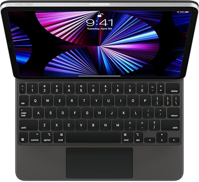 Apple Magic Keyboard: iPad Keyboard case for iPad Pro 11-inch (1st, 2nd, 3rd, 4th gen) and iPad Air (4th, 5th gen, and M2), Great Typing Experience, Built-in trackpad, Chinese (Pinyin) - Black