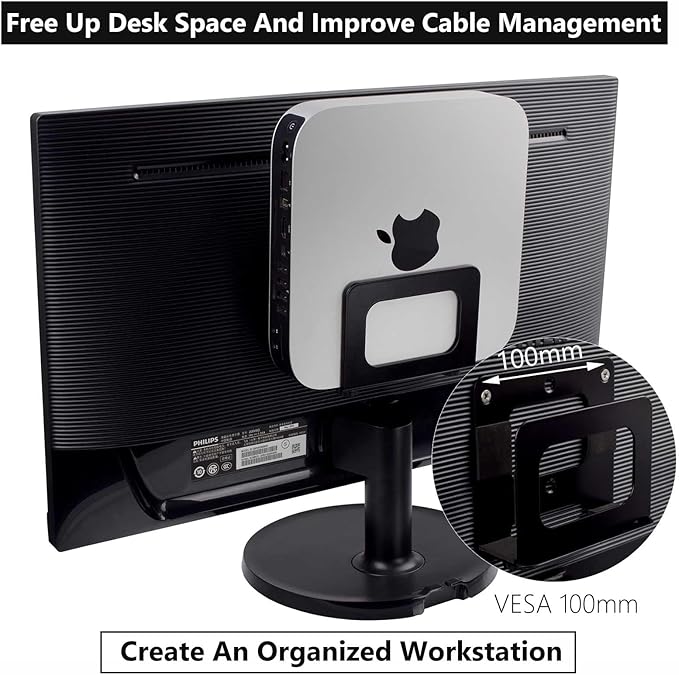 Cable Box Mount Modem Mount Adjustable Wall Mount for Small and Narrow Devices Like Cable Boxes, Modems,DVD Players, Beelink, Mini PC, Apple TV, Mac mini,Roku and More(Black-Narrow)