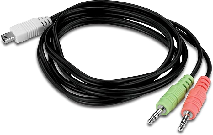 TRENDnet 2-Port USB KVM Switch Kit with Audio, TK-209K, Control Up to 2 Computers, Windows, Linux, Mac OS Compliant, 2048 x 1536 VGA Resolution, NDAA & TAA Compliant, KVM Cables Included, Black