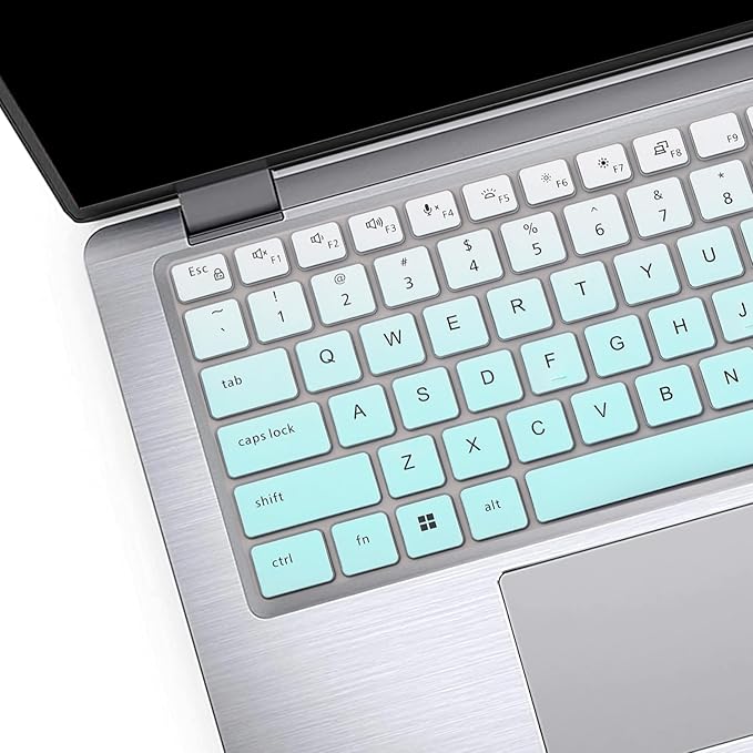 Keyboard Cover Skin for Dell Latitude 3440 5440 5430 5431 5420 14", Dell Latitude 14" 7450 7440 7430 7420 7410, Dell Latitude 14" 9420 9430, Dell Latitude 9520 9510 7520 15.6" Laptop -OmbreMint