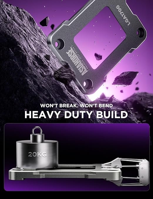 AsiaHorse LGA 1700 CPU Contact Frame, 100% Flush Anti-Bending Secure Frame for Intel CPU, High-Strength Metal Construction Compatible with H610/B660/Z690/Z790 Motherboards, Enhances Cooling Efficiency