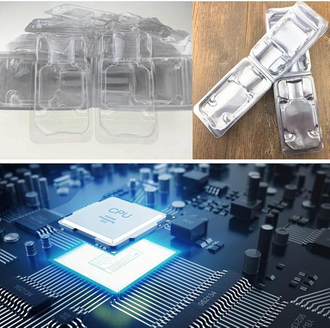 Ximimark 10Pcs Computer CPU Clamshell Tray Box Case Holder Protection Clamshell Container for AMD 938 940 AM2 AM3 FM1