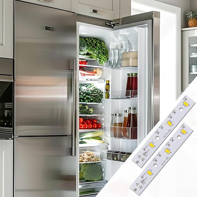 6pcs WR55X26671 Fridge Led Light for GE Refrigerator, Premium Durable Freezer Led Light Replacement for GE Refrigerator Replace PS11767930 AP6035586 4468532 EAP11767930