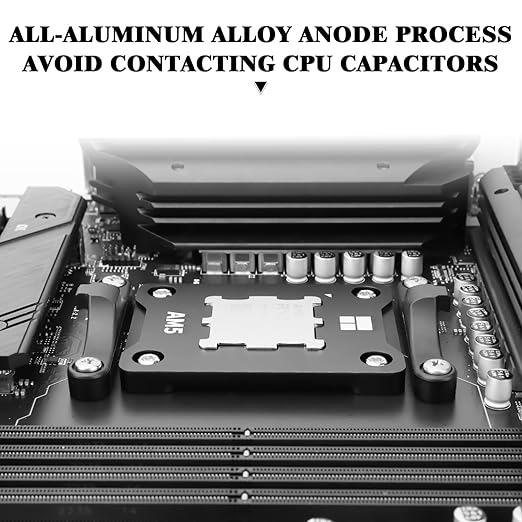 Thermalright AM5 Secure Frame Black V2 CPU Holder, Corrective Anti-Bending Fixing Frame, Full-Fit Fixed Non-Marking Mounter, AM5 Secure Frame, CPU Cooler Standard