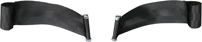 Drive Medical Heel Loops for Swing Away Foot Rest, Black Universal 1 Count