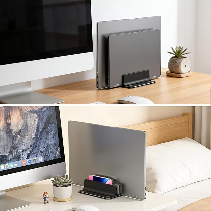 Vertical Laptop Stand Double Solt