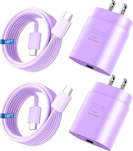 iPhone 16 15 17 Pro Max Charger 30W Type C Chargers USB C Fast Charger Block iPhone 16 Chargers Fast Charging with 10FT C Charging Cable for iPhone 17/17 Pro Max/16/16 Pro Max/15/15 Pro/iPad/Samsung