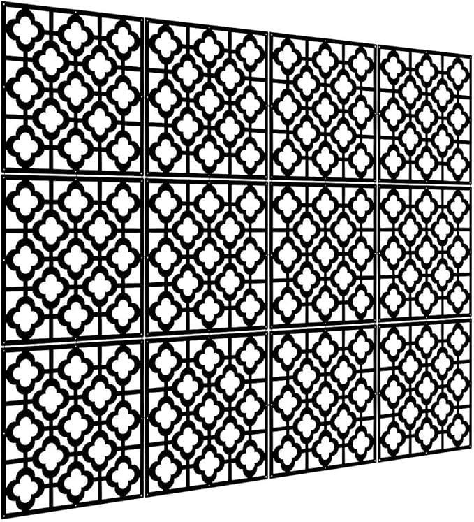 Kernorv Hanging Room Divider Made of Environmentally PVC, 24 PCS Partitions Panel Screen for Decorating Bedroom, Dining, Study and Sitting-Room, Hotel, Bar and Restaurant