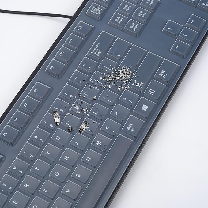 Keyboard Cover for Dell KB212-B KB4021 Slim USB 104-Key Keyboard, Dell KB212-B Keyboard Skin Protector - Clear
