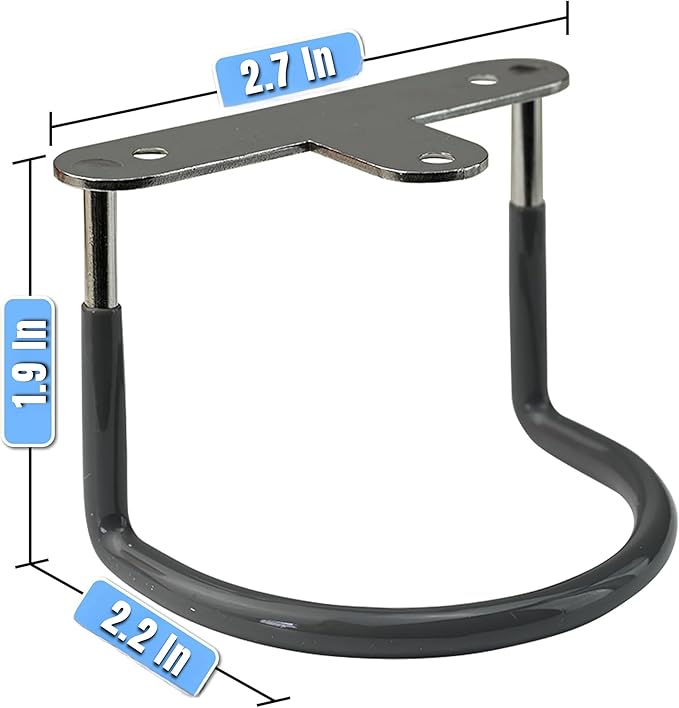 TidyFriend Rubberized Under Desk Laptop Mount - 3 Racks in 1 Sets, Laptop Under Desk Mount, Organizer Rack with Screws