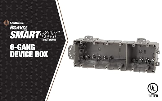 Southwire MSB1G One Gang Device Box with Depth Adjustable, Heavy Duty 42lb