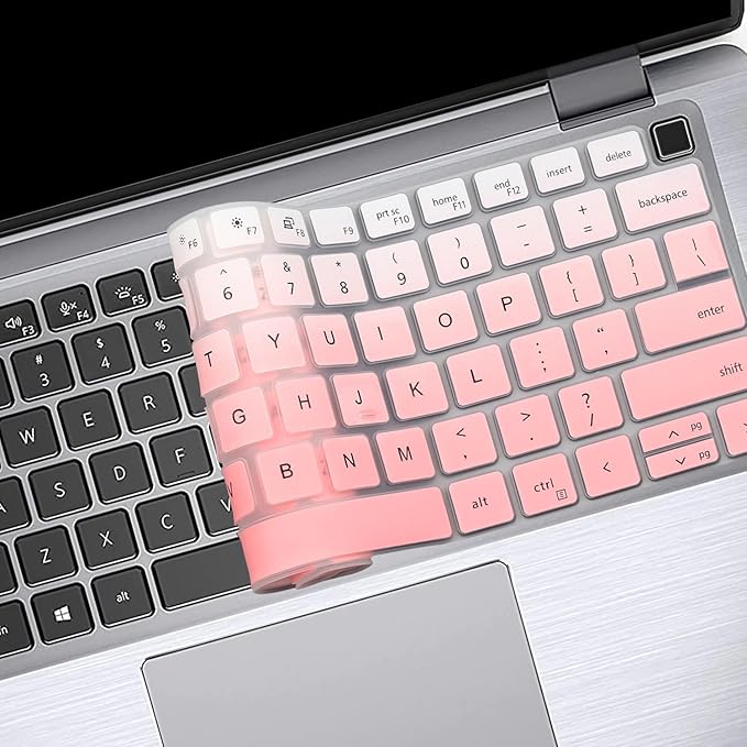 Keyboard Cover for Dell Latitude 14" 3450 3440 5450 5440 5430 5431 5420 7450 7440 7430 7420 7410, Dell Latitude 14" 9420 9430, Latitude 16 7650 7640, Latitude 15.6" 9520 9510 7520 -Ombrepink