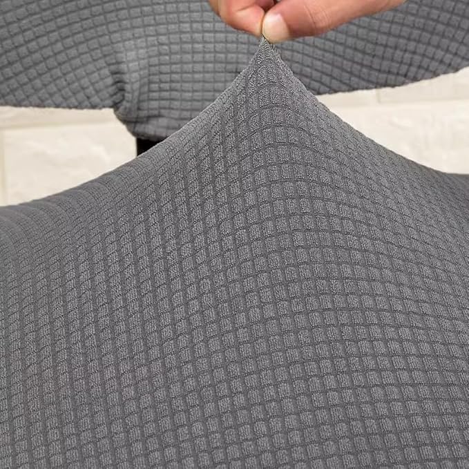 Yikko Office Chair Cover Desk Chair Seat Cover,Computer Chair Cover Elastic Stretch Chair Slipcovers Super Fit Spandex Removable Washable (Silver)