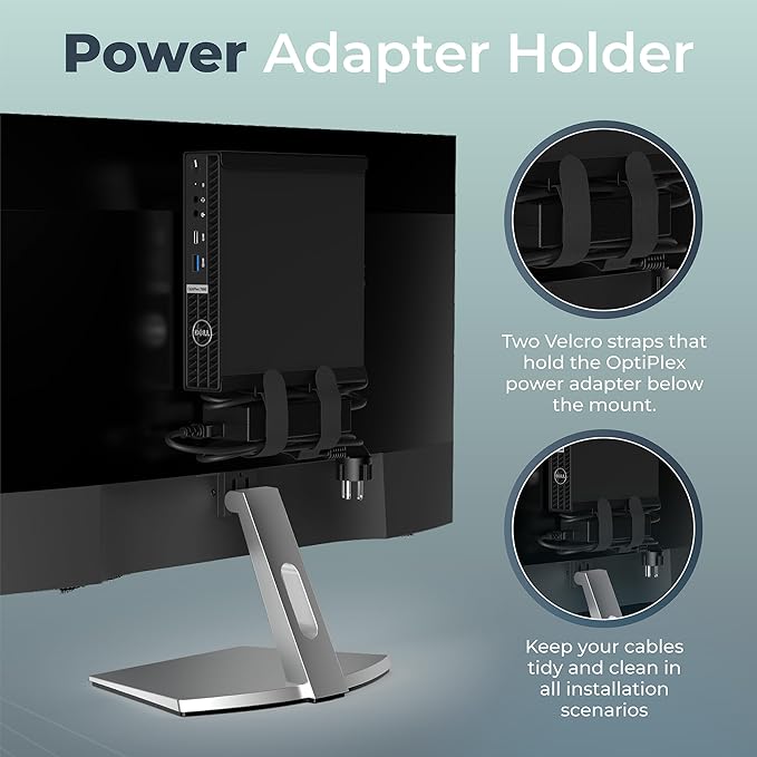 HumanCentric Case Pack 20 Units, Mount Compatible with Dell OptiPlex Micro Form Factor Case, VESA, Under Desk and Wall Mount Fits MFF 3040, 3046, 3050, 3060, 3070, 3080, 5050, 5060, 5070, 7040, More