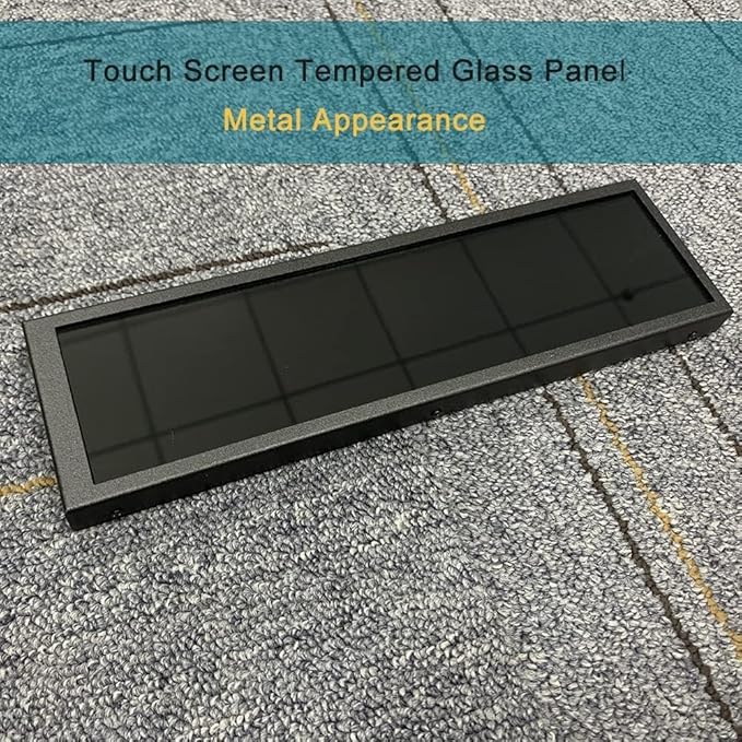 8.8 Inch Small Touchscreen Monitor, PC Temperature Display 1920x480, 60Hz HDMI PC Sensor Panel Display, IPS Mini Screen for Raspberry Pi, AIDA64 CPU RAM Data Temperature Monitor for ARGB Computer Case