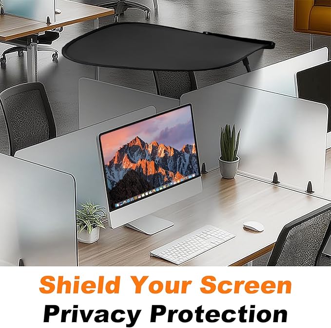 Large Adjustable Office Cubicle and Desk Shade – Flexible Desk Light Blocker for Privacy, Glare Reduction, and Comfort – Essential Office Accessories