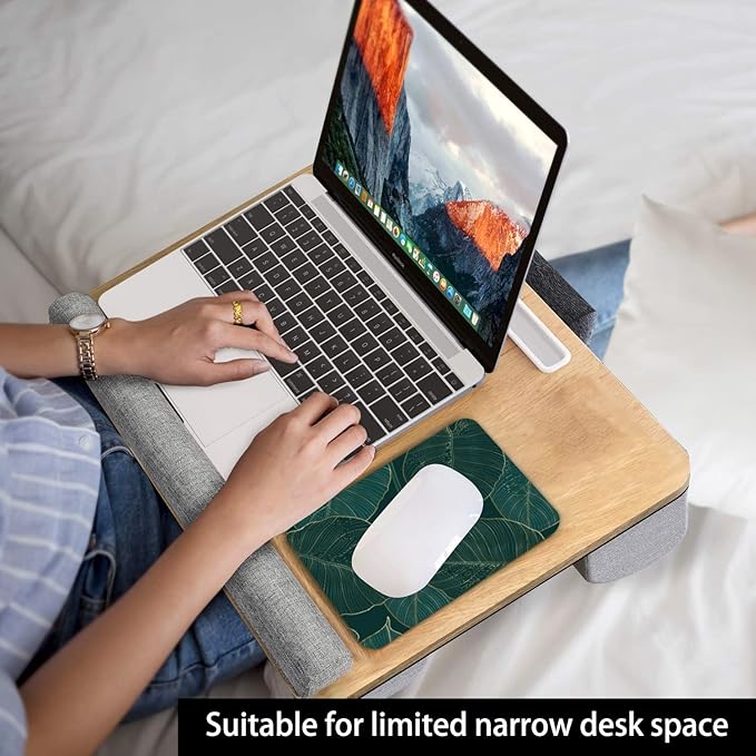 Audimi Small Mouse Pad 6 x 8 Inch, Mini Mouse Pad Thick for Laptop Wireless Mouse Home Office Travel, Portable & Washable (Tropical Leaves)