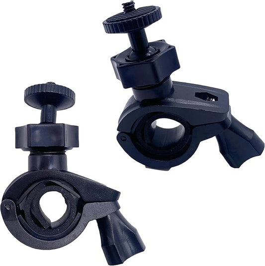 2 Pack Bike Camera Mount with 1/4" Screw Handlebar Super Clamp Action Camera Mount for Insta360 GoPro AKASO DJI Phone DSLR Flash Light GPS Monitor Screen Speaker Bicycle Motorcycle Trike Bar