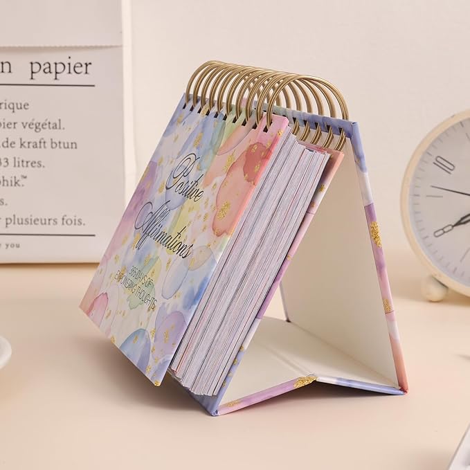 Bright Every Day Daily Flip Calendar with Inspirational Quotes - Motivational Perpetual Calendar Desk Office Home Decor for Women, Gifts Desk Accessor