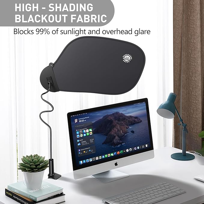 Cubicle Shade – Desk Shade for Cubicle to Block Overhead Light & Glare – Office Cubicle Light Shield and Blocker, Ideal for Light Sensitive Workers (Standard)