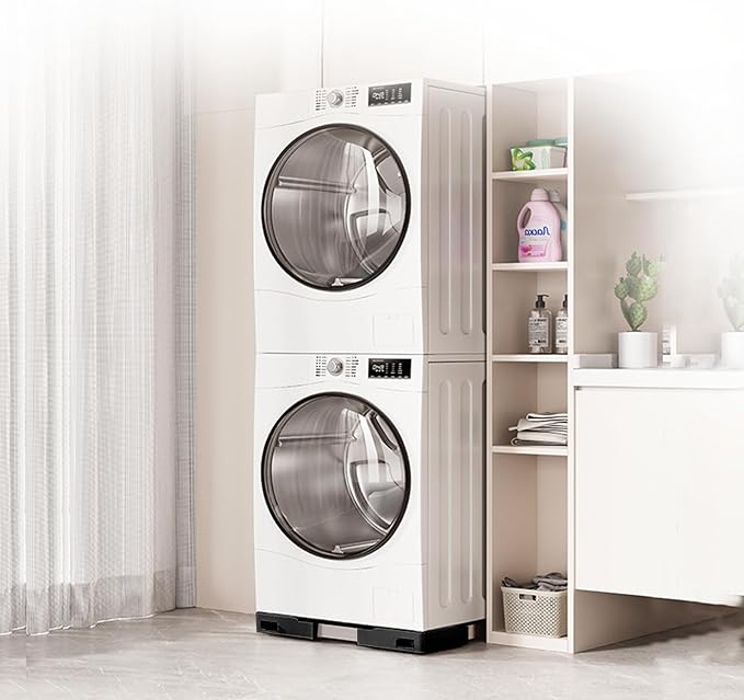Appliance Rollers Heavy Duty, Adjustable Mini Fridge Stand Washer and Dryer Stand with 16 Locking Wheels, Appliance Furniture Dolly Universal Stand Base for Washer, Dryer