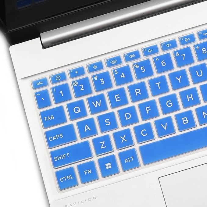 Keyboard Cover for 2025 2024 HP Laptop 15-fc 15-fd 15.6" Series 15z-fc000 15t-fd000 15-fd0123dx 15-fd0127dx 15-fc0245dx 15-fc0025dx 15-fd0023dx 15-fd0005dx 15t-fd100 fd0083wm 15-fc0093dx-Blue