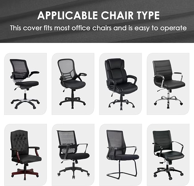 SARAFLORA Office Chair Covers- Medium, Pink- Removable Computer Chair Cover for Office Chair with Zipper for Universal RotatingChair Desk Chairs Cover Seat Washable Protector for Pets