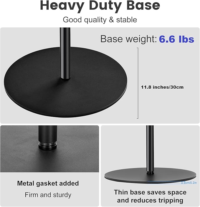 AceTaken 63'' Webcam Floor Stand Compatible with OBSBOT Tiny 3/Tiny 3 Lite/Tiny 2/ Tiny SE/Meet-2-4K/Meet SE/Meet Webcams