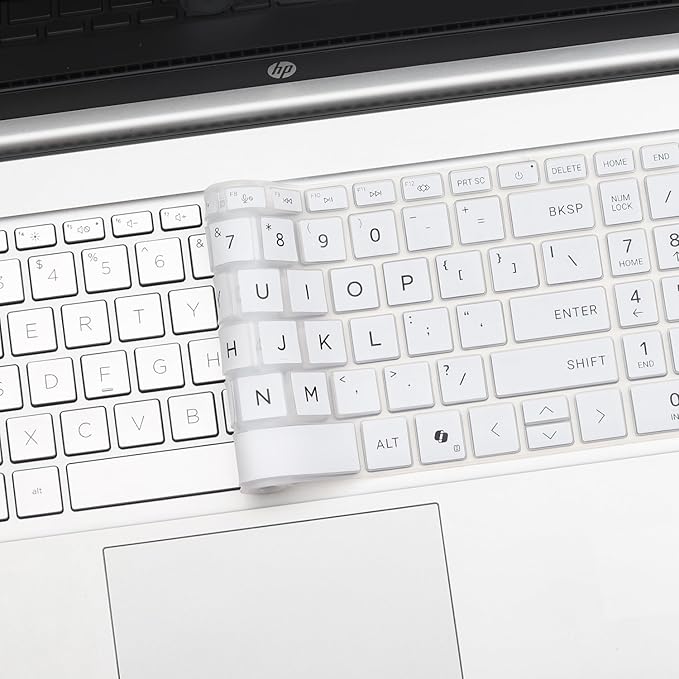 Keyboard Cover for 2025 2024 HP Laptop 15-fc 15-fd 15.6" Series 15z-fc000 15t-fd000 15-fd0123dx 15-fd0127dx 15-fc0245dx 15-fc0025dx 15-fd0023dx 15-fd0005dx 15t-fd100 fd0083wm 15-fc0093dx-White