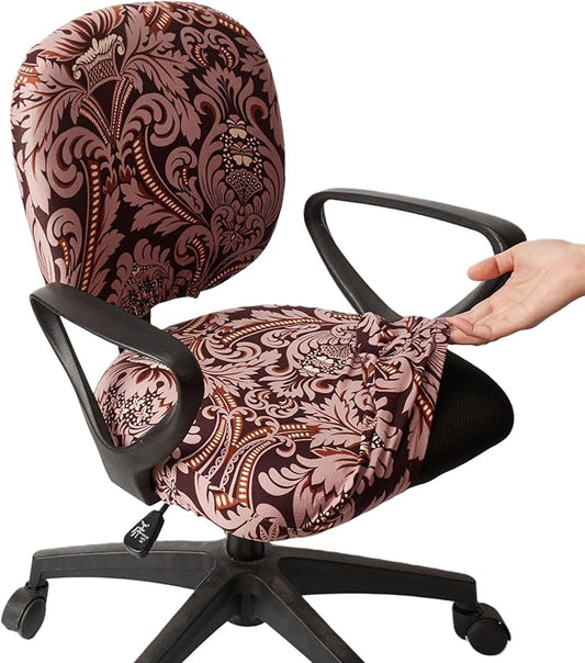 Melaluxe Computer Office Chair Cover - Protective & Stretchable Universal Chair Covers Stretch Rotating Chair Slipcover