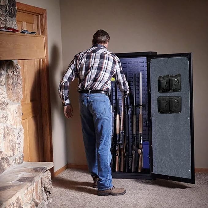 Pistol Holder Magazine Pouch for Gun Safe Organizer,Reinforced Pistol Holster Magazine Holders Combination for Gun Cabinet Gun Safe Accessories Storage