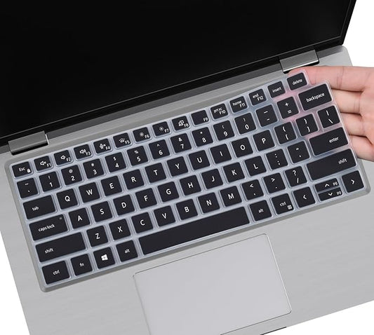 Keyboard Cover Skin for Dell Latitude 3440 3450 5420 5430 5431 5440 5450 14, Latitude 7440 7450 7430 7420 7410 9420 9430 14, Latitude 16" 7650 7640, Latitude 9510 9520 7520 2025-2022 Laptop,Black