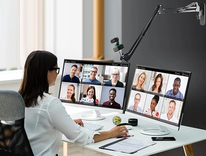AceTaken Link-2C Webcam Wall-Mount Holder Stand Compatible with Insta360 Link 2 / Link 2C / Link PTZ 4K Webcams and X4 X3 X2 Action Cameras
