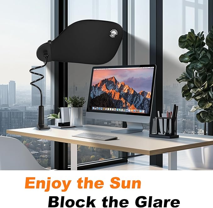 Adjustable Office Cubicle and Desk Shade – Flexible Desk Light Blocker for Privacy, Glare Reduction, and Comfort – Essential Office Accessories