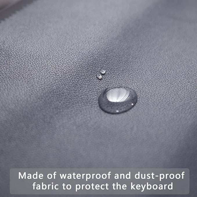 Keyboard Piano Cover, Digital Piano Dust Cover, Light Luxury Soft and Premium Surface, Thickening Electronic Organ Covering Keyboard Update Encasement (Black)