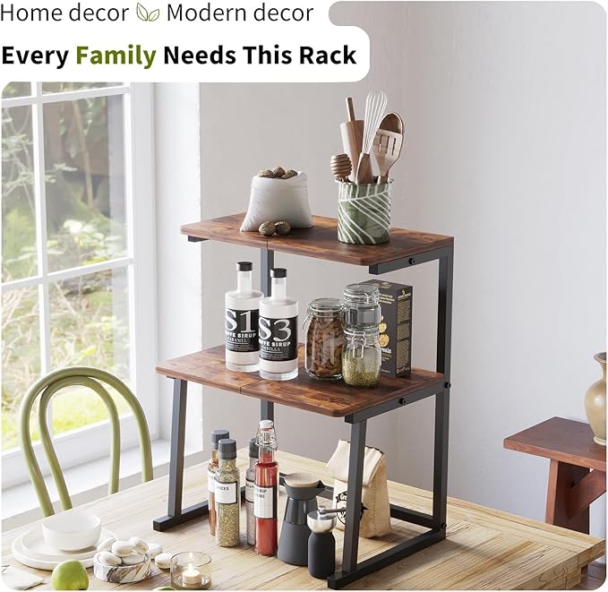 3-Tier Desktop Printer Stand, Universal Size Printer Shelf Organizer with Wide Platform, Heavy-Duty Multi-Purpose Office Desk Shelves for Home Office Organization