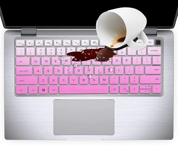 Keyboard Cover for Dell Latitude 14" 3450 3440 5450 5440 5430 5431 5420 7450 7440 7430 7420 7410, Dell Latitude 14" 9420 9430, Latitude 16 7650 7640, Latitude 9520 9510 7520 15.6"-Ombrepurple