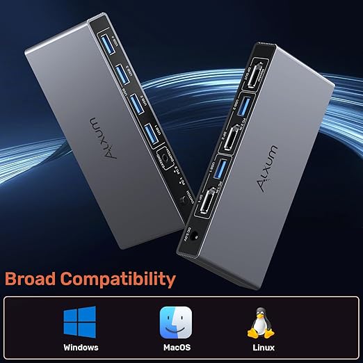 Alxum DP 1.4 KVM Switch–Two Computers Sharing One Monitor,Two Mode Switching,8K 60Hz Ultra HD, 4 USB A 5Gbps for Keyboards,Mouse,USB Drives,External Hard Drives,with Desktop Controller&DC5V Adapter