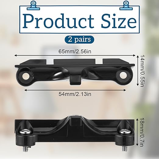 CPU Fan Bracket for AM4 Backplate, 2 Pairs AM4 Bracket Set with Screwdriver AMD CPU Fan Holder for Hook-Type Air-Cooled and Partially Water-Cooled Radiators