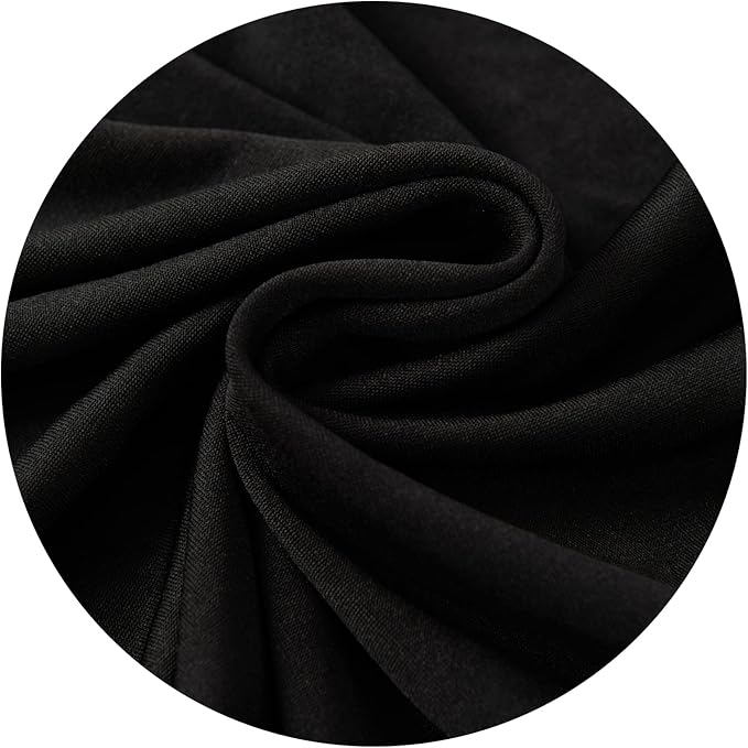 DIVA EN CAMINO DEC Water Resistant Office Chair Cover with Zipper, Stretch Slipcover for High Back Chair, Black