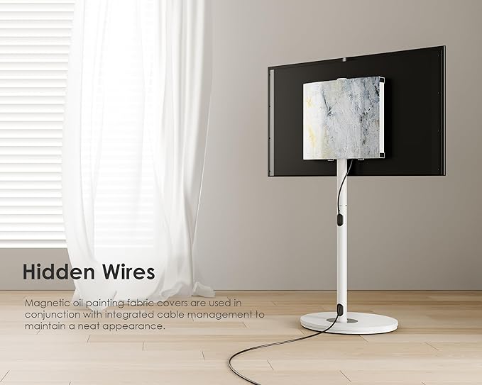 FITUEYES Design Mobile Rolling TV Cart for 32-65 Inches Television, Modern Corner TV Floor Stand on Wheels Fits Max VESA 400x400mm, V2 Portable Smart Television Cart, White, Master Series